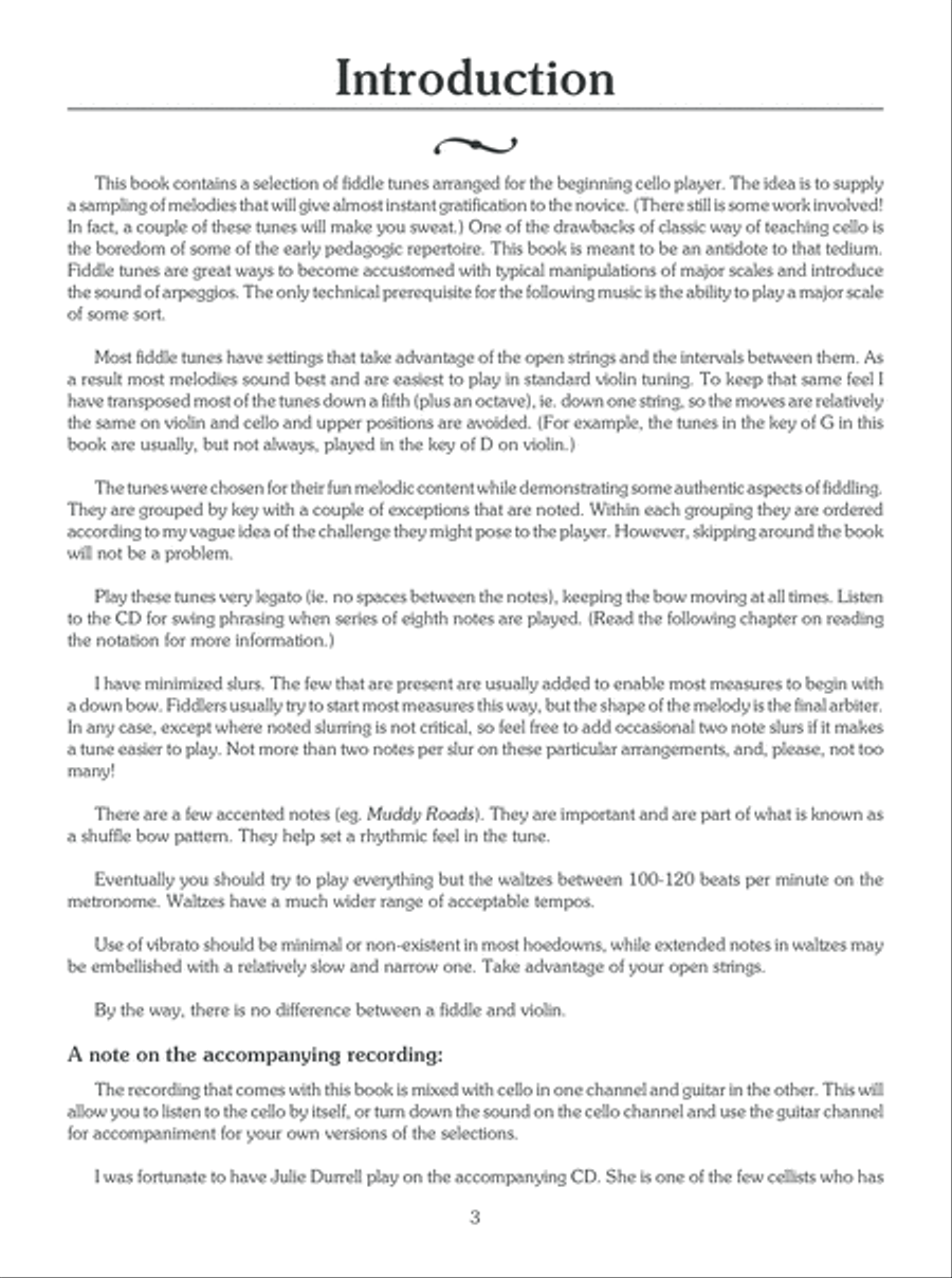 Fiddle Tunes for Beginning Cello Cello scores gallery preview page 4