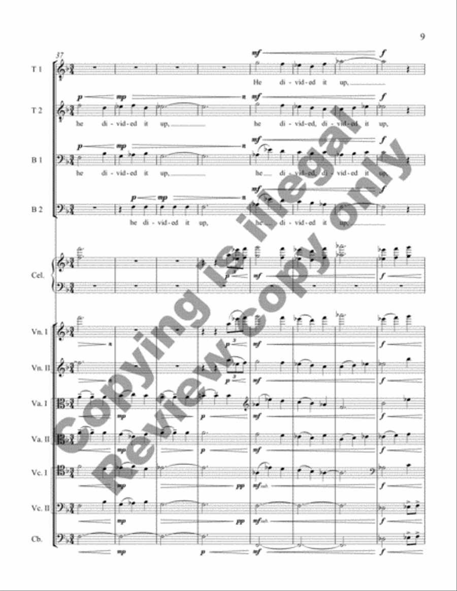 Stargazing (TTBB Full Score) TTBB scores gallery preview page 11