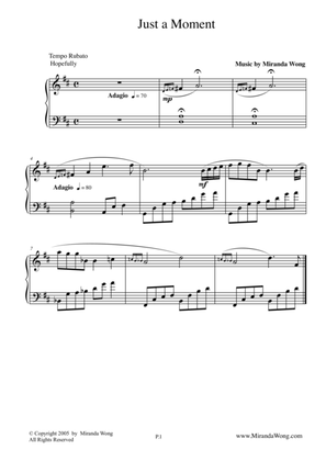 Just a Moment - Romantic Piano Music by Miranda Wong