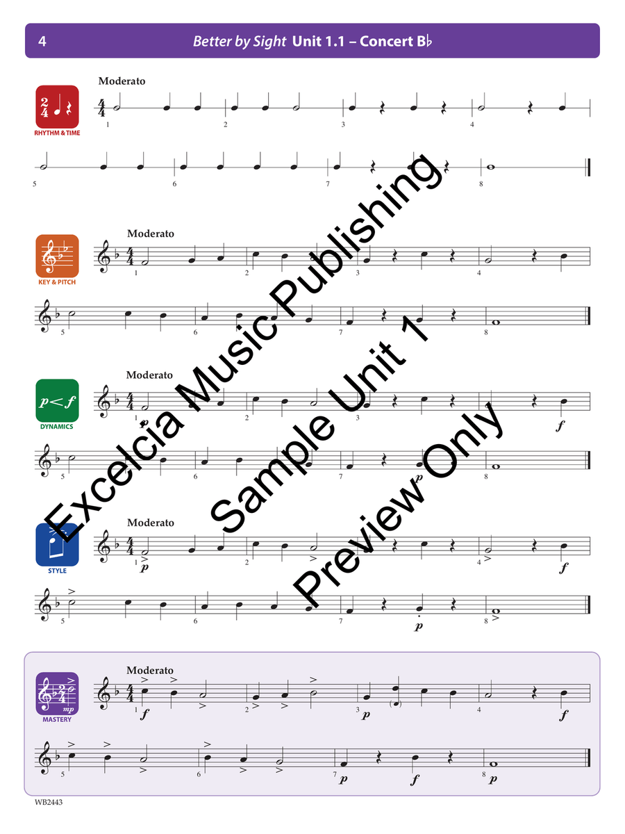 Better By Sight - Horn in F Concert Band scores gallery preview page 5