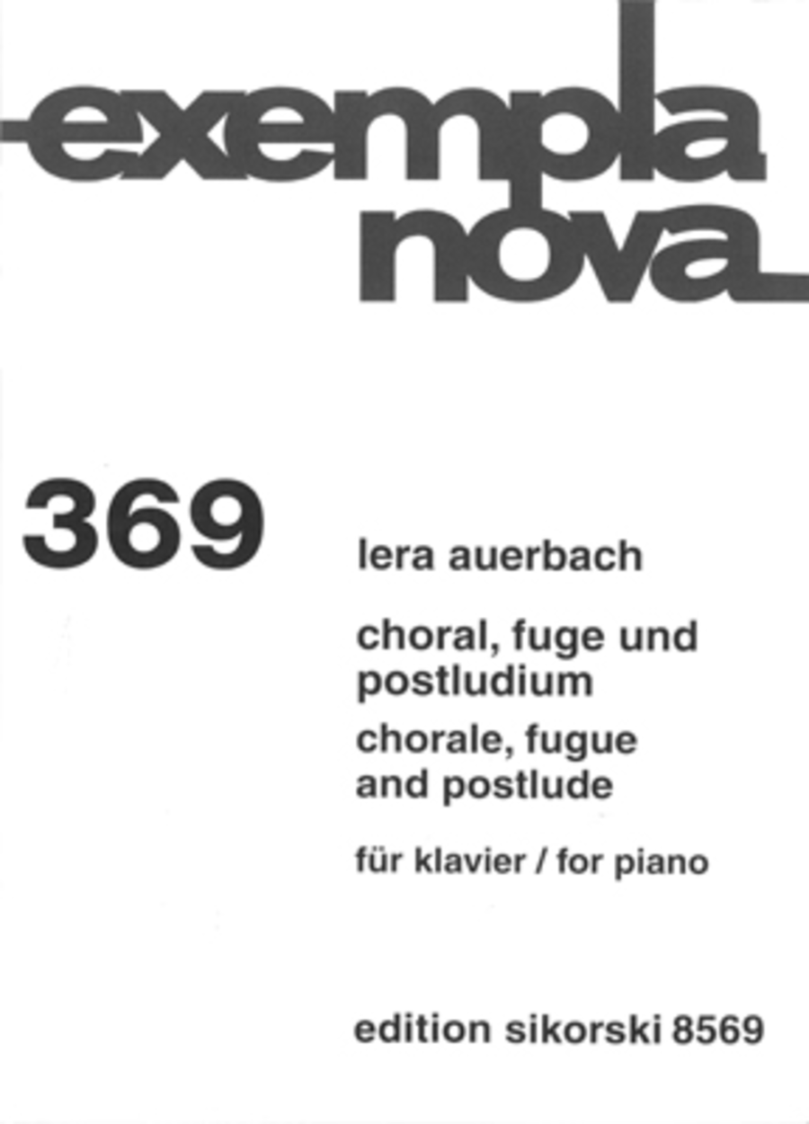 Chorale, Fugue and Postlude Piano Solo scores gallery preview page 1