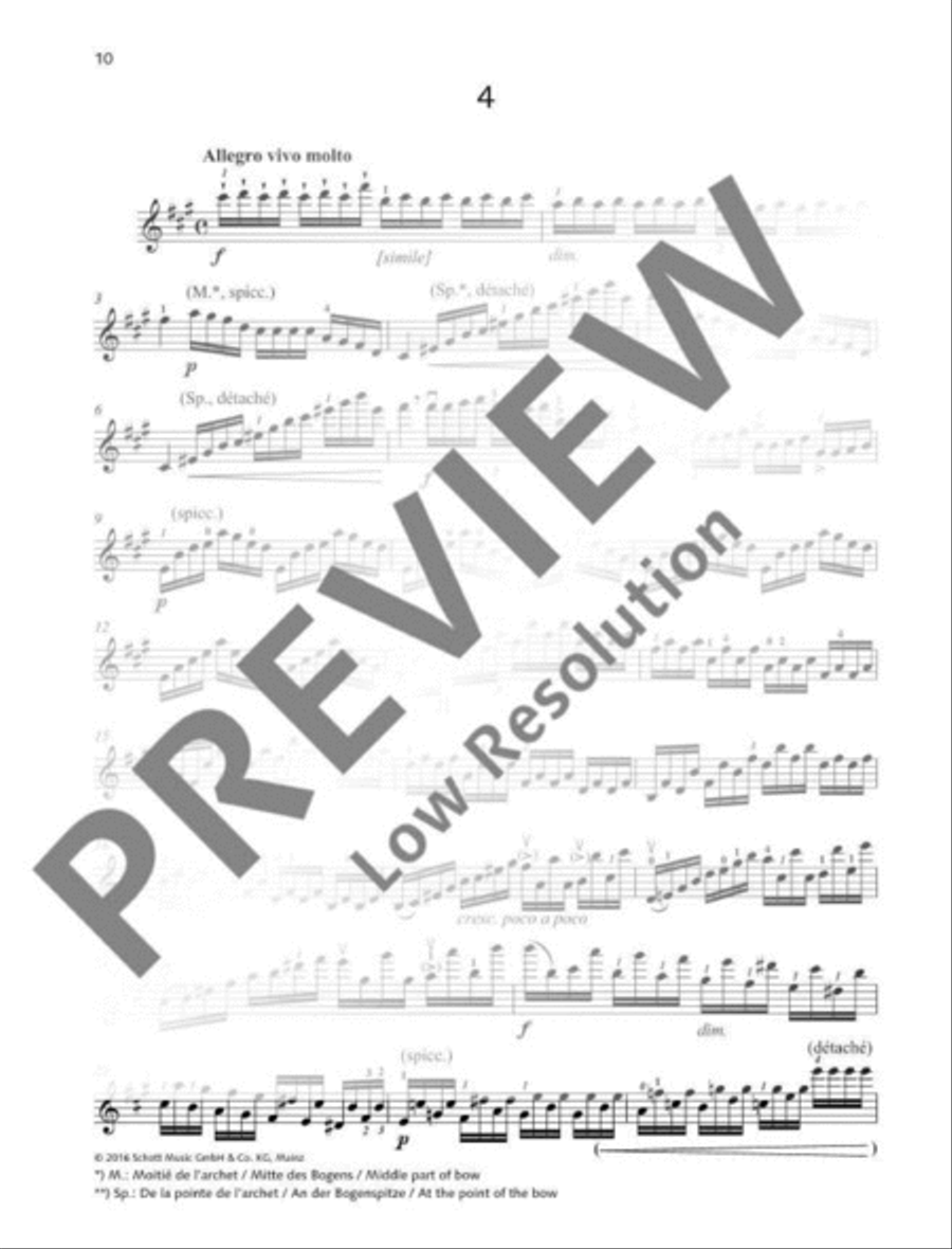 20 Études brillantes et caractéristiques Violin Solo scores gallery preview page 11
