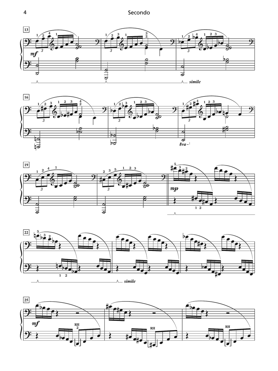 Fountains of Jazz - Piano Duet (1 Piano, 4 Hands) 1 Piano, 4-Hands scores gallery preview page 3