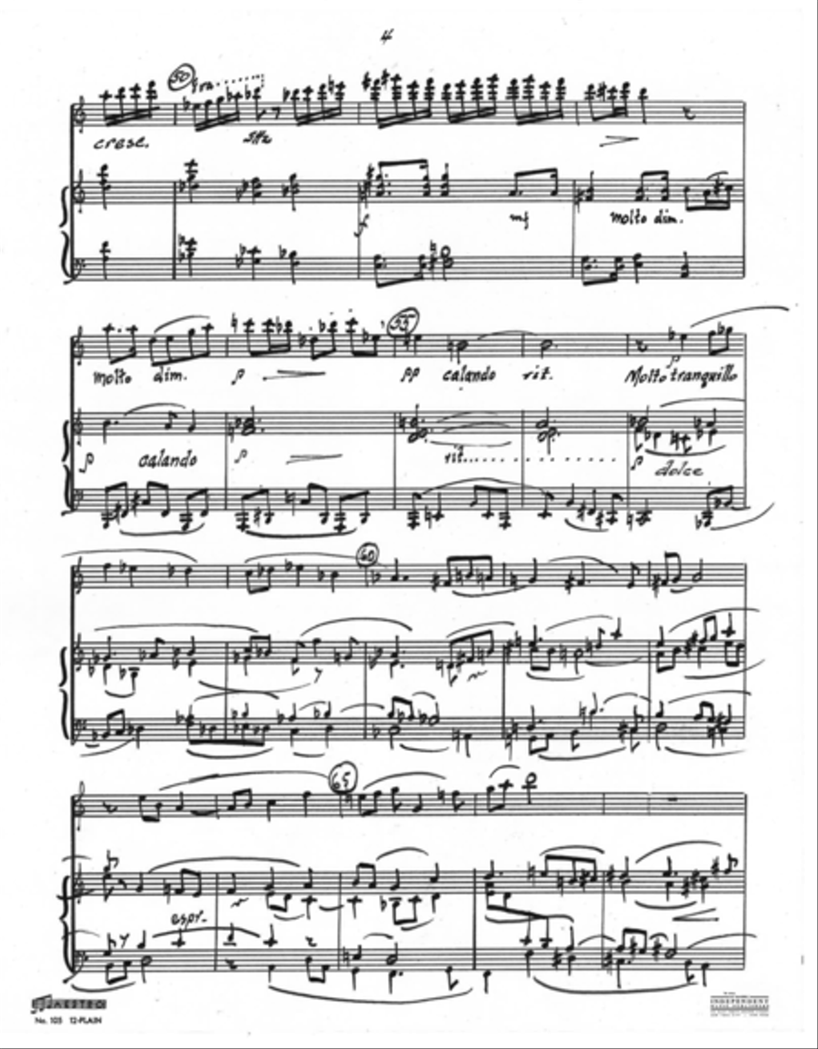 [Pisk] Sonata for Flute and Piano Flute Solo scores gallery preview page 6