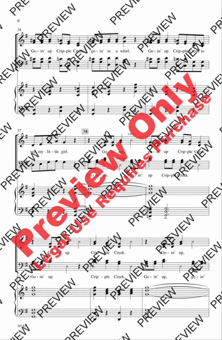 Cripple Creek Cripple Creek 4-Part scores gallery preview page 6
