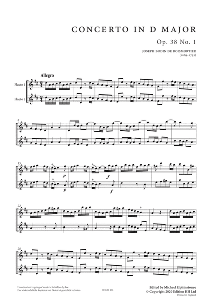 Six Concertos, Op. 38