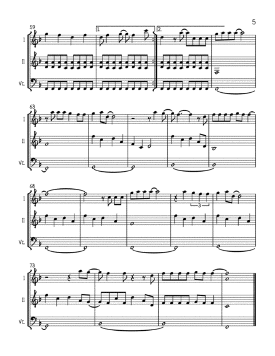 Marry You Marry You String Trio scores gallery preview page 5