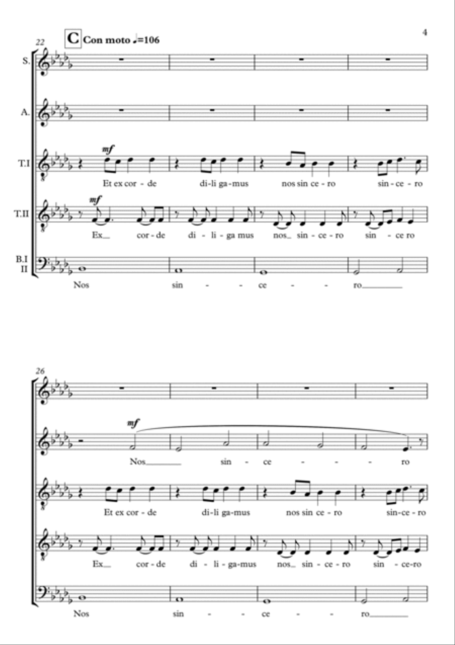 Cantus Saecularis 4-Part scores gallery preview page 5