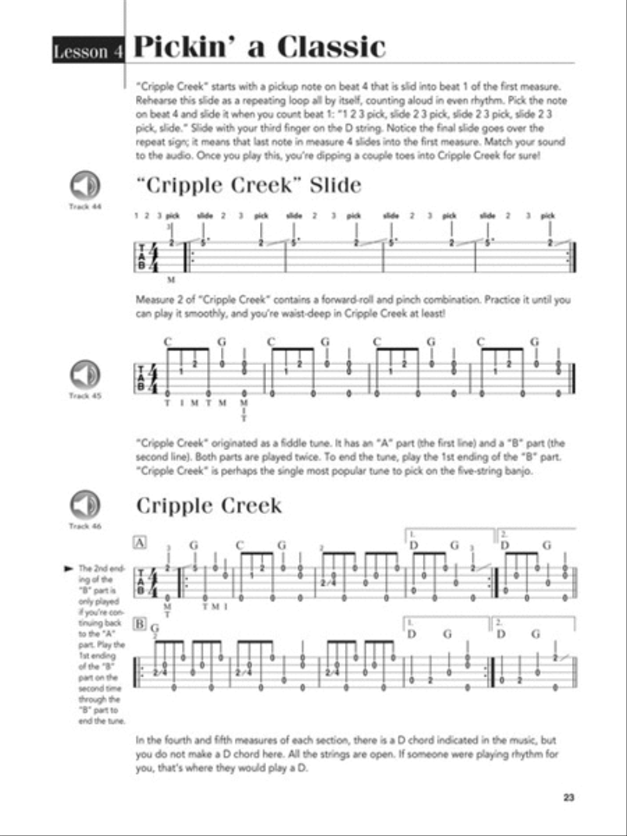 Play Banjo Today! Beginner's Pack Guitar Tablature scores gallery preview page 6