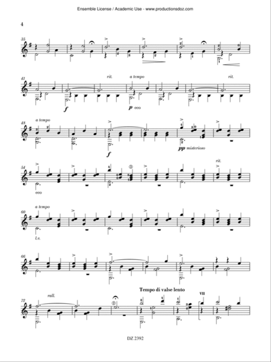 Saudade Saudade Classical Guitar scores gallery preview page 4