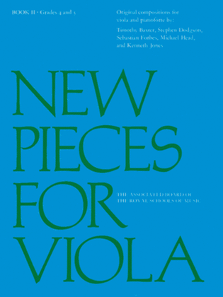 Book cover for New Pieces for Viola, Book II