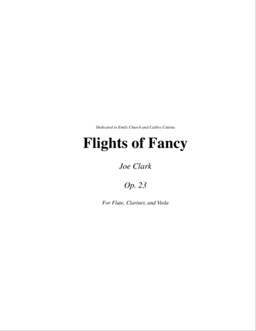 Flights of Fancy Small Ensemble scores gallery preview page 1
