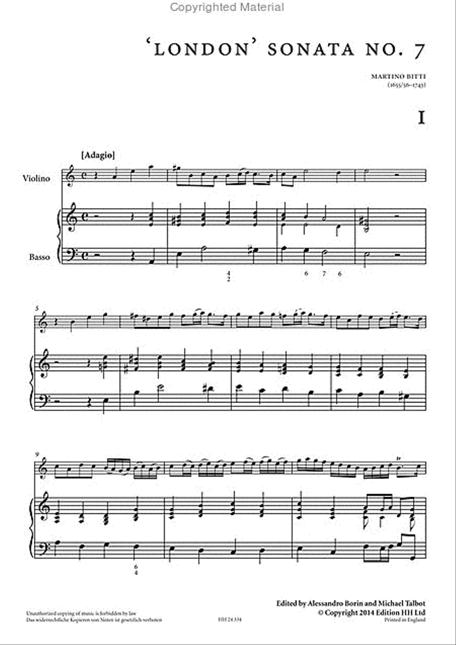 'London' Sonata No. 7 'London' Sonata No. 7 Violin scores gallery preview page 2