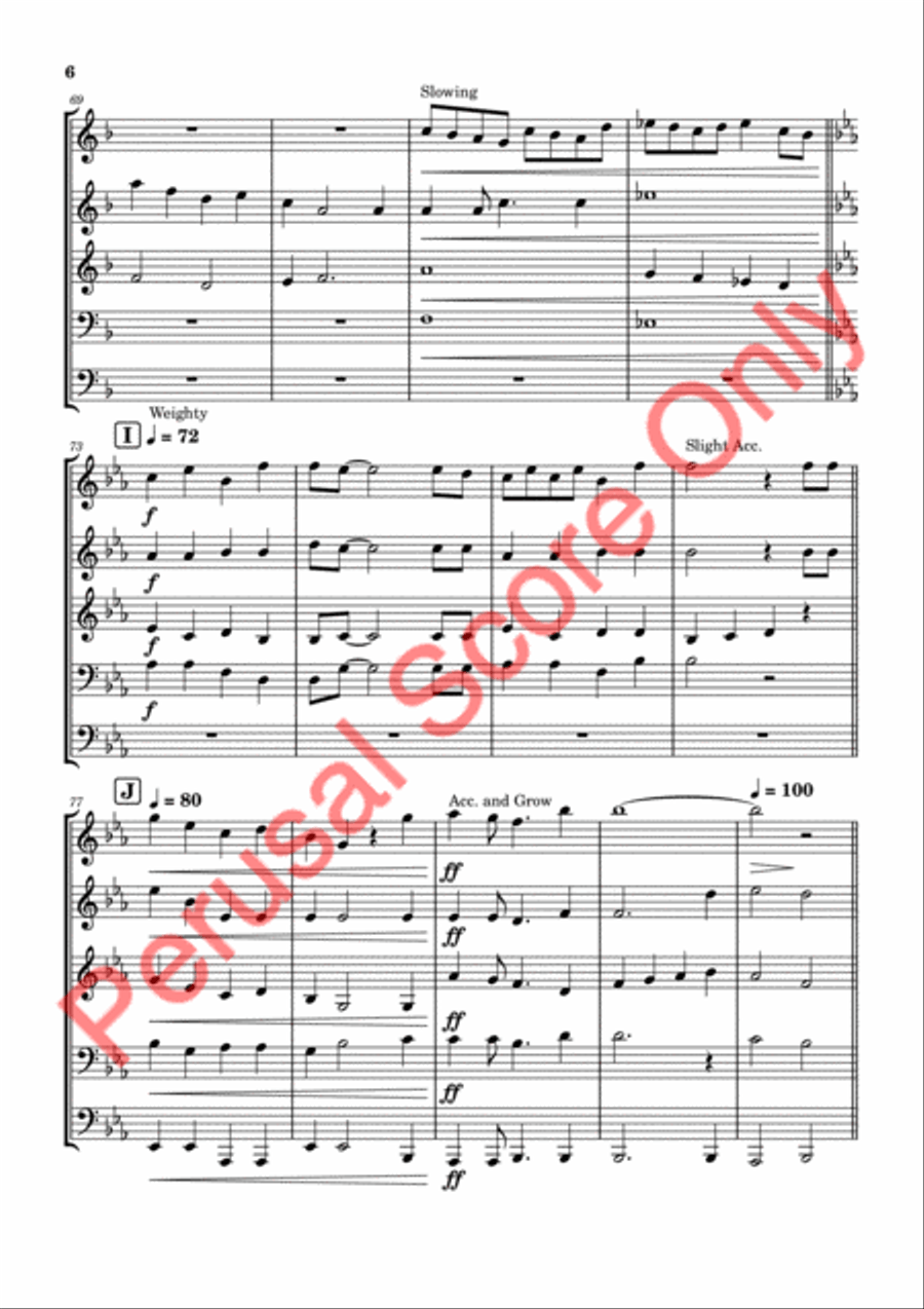 Comfort at the Cross Brass Ensemble scores gallery preview page 6