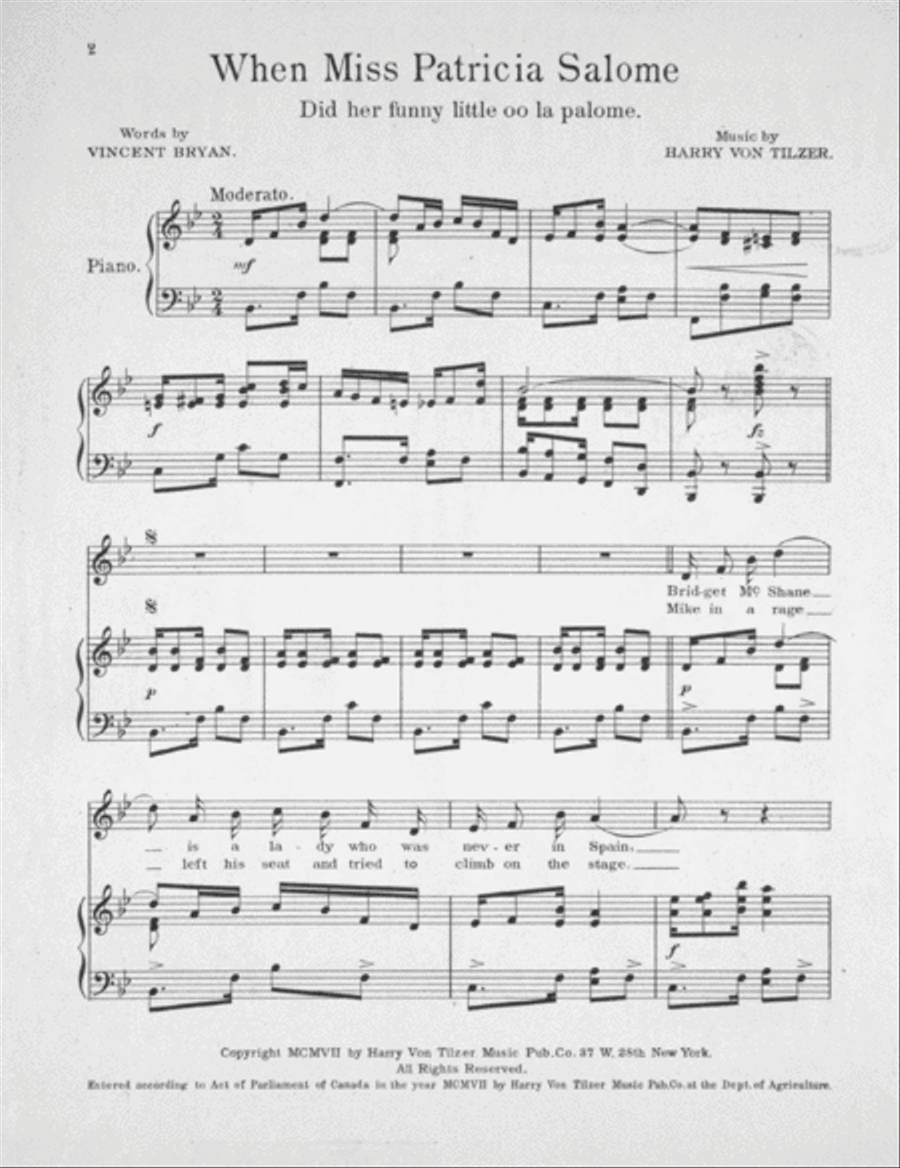 When Miss Patricia Salome Did Her Funny Little Oo-La-Pa-Lom Voice scores gallery preview page 2
