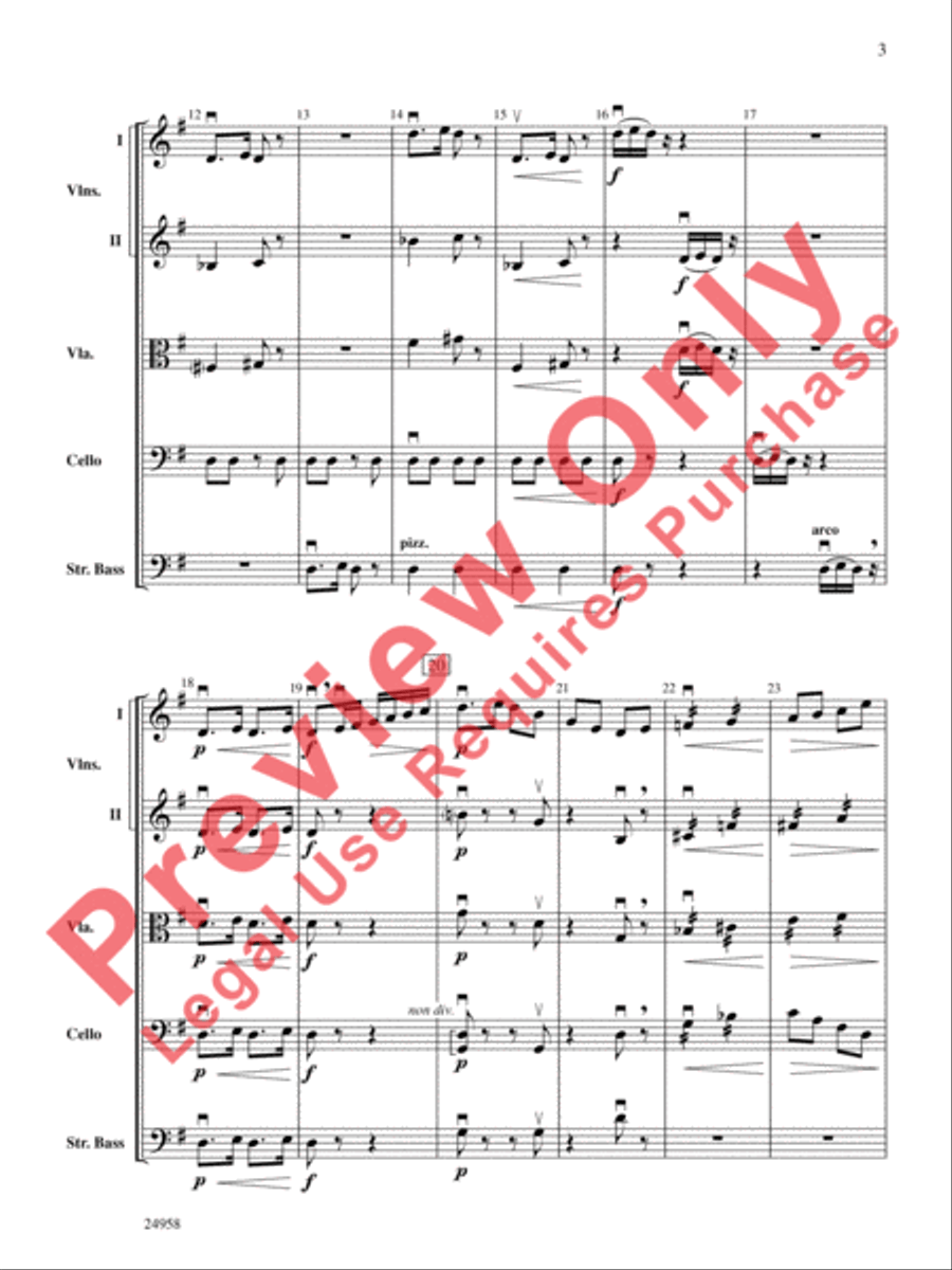 Dreams of a Midsummer Night String Orchestra scores gallery preview page 4
