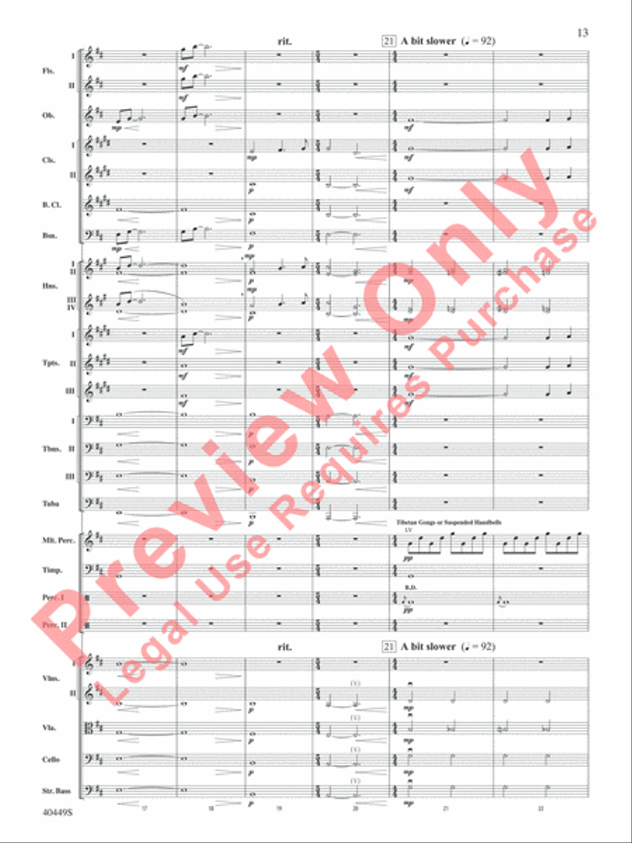 The Hobbit: An Unexpected Journey, Suite from Full Orchestra scores gallery preview page 14