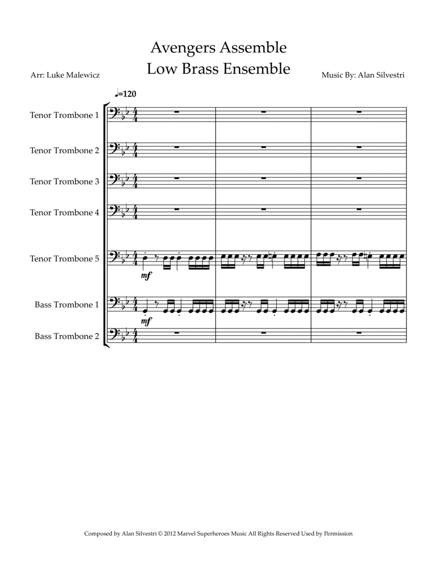 Assemble Brass Ensemble scores gallery preview page 1