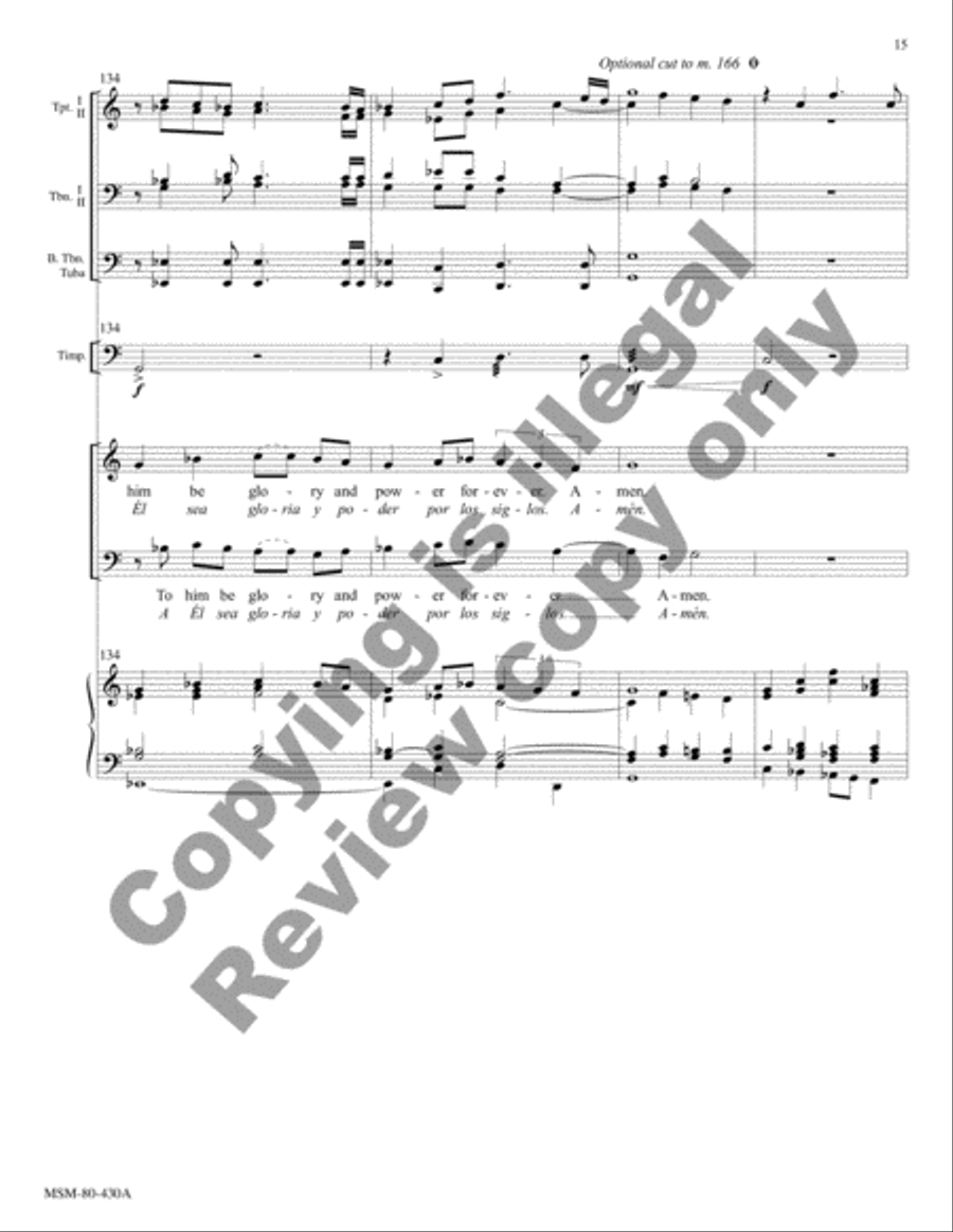 Canticle of Jesus Christ, Our Redeemer (Full Score) Choir scores gallery preview page 28