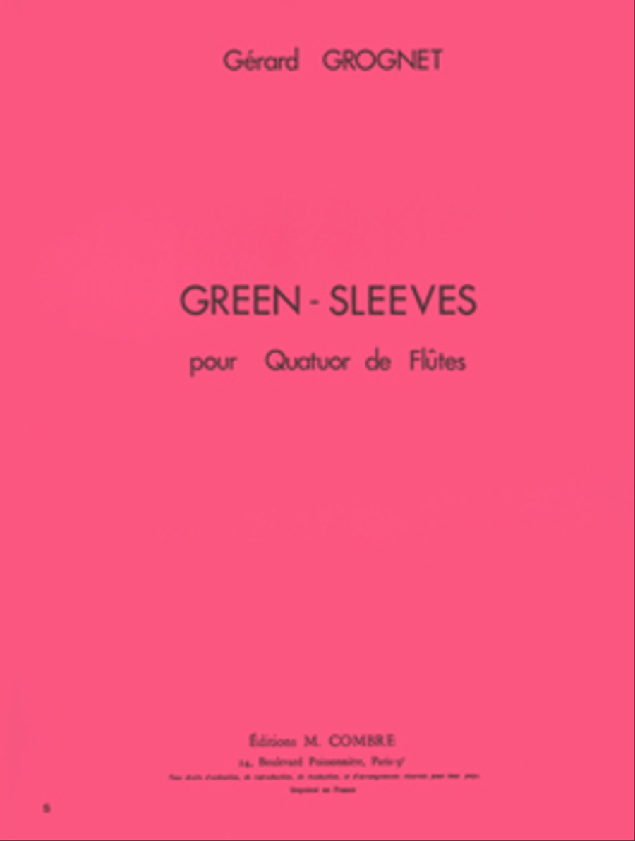 Green-sleeves Green-sleeves Flute Quartet scores gallery preview page 1