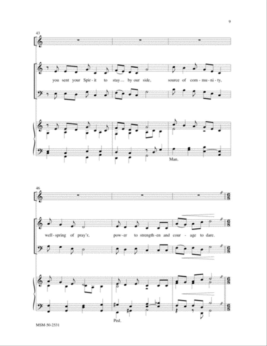 When We Seek Language to Praise You, O God (Choral Score) image number null