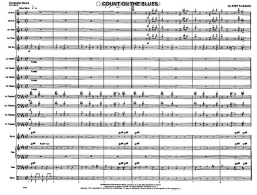 Count on the Blues Jazz Ensemble scores gallery preview page 2