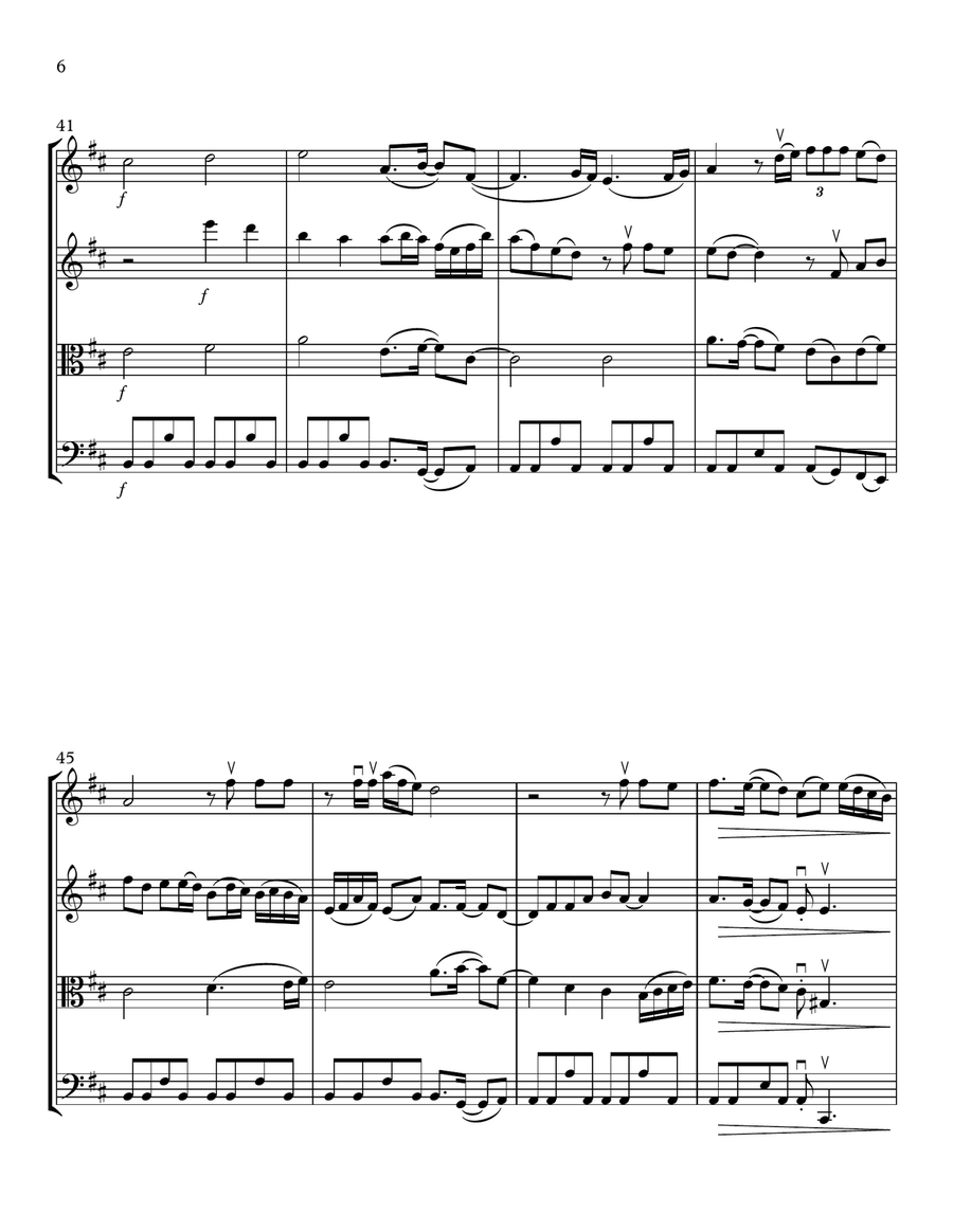 My First Love String Quartet scores gallery preview page 6