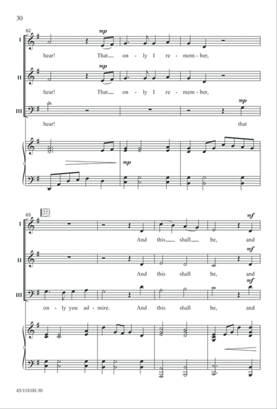 Contemporary Choral Classics 3-Part scores gallery preview page 30