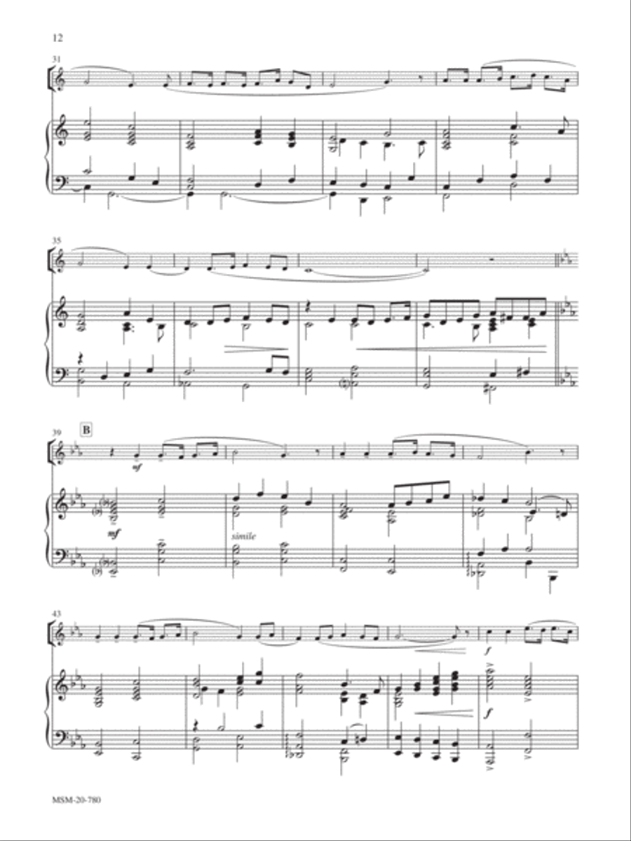 Shall We Gather at the River Alto Saxophone scores gallery preview page 3