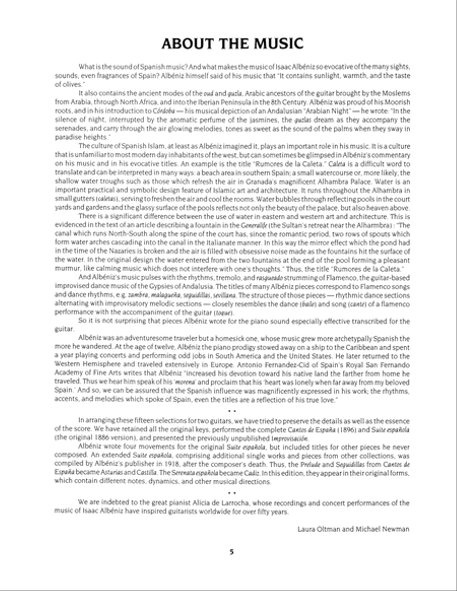 Cantos de Espana - Songs of Spain Lute scores gallery preview page 6