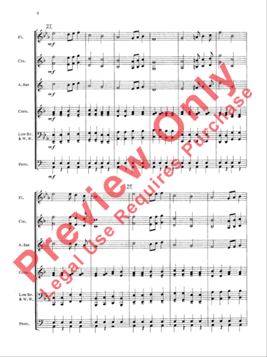 Pomp and Circumstance Concert Band scores gallery preview page 5