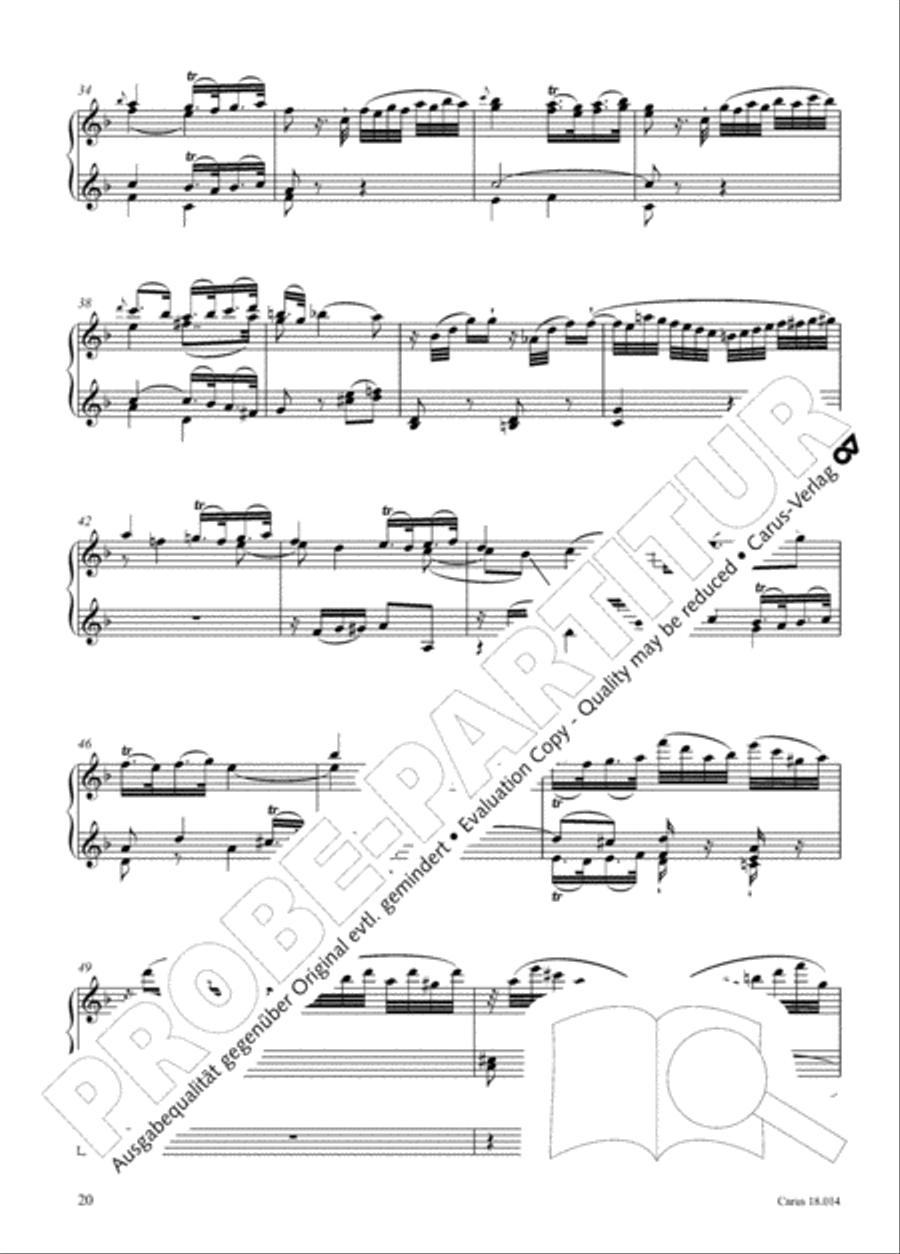 W. A. Mozart: Three organ works Organ scores gallery preview page 21