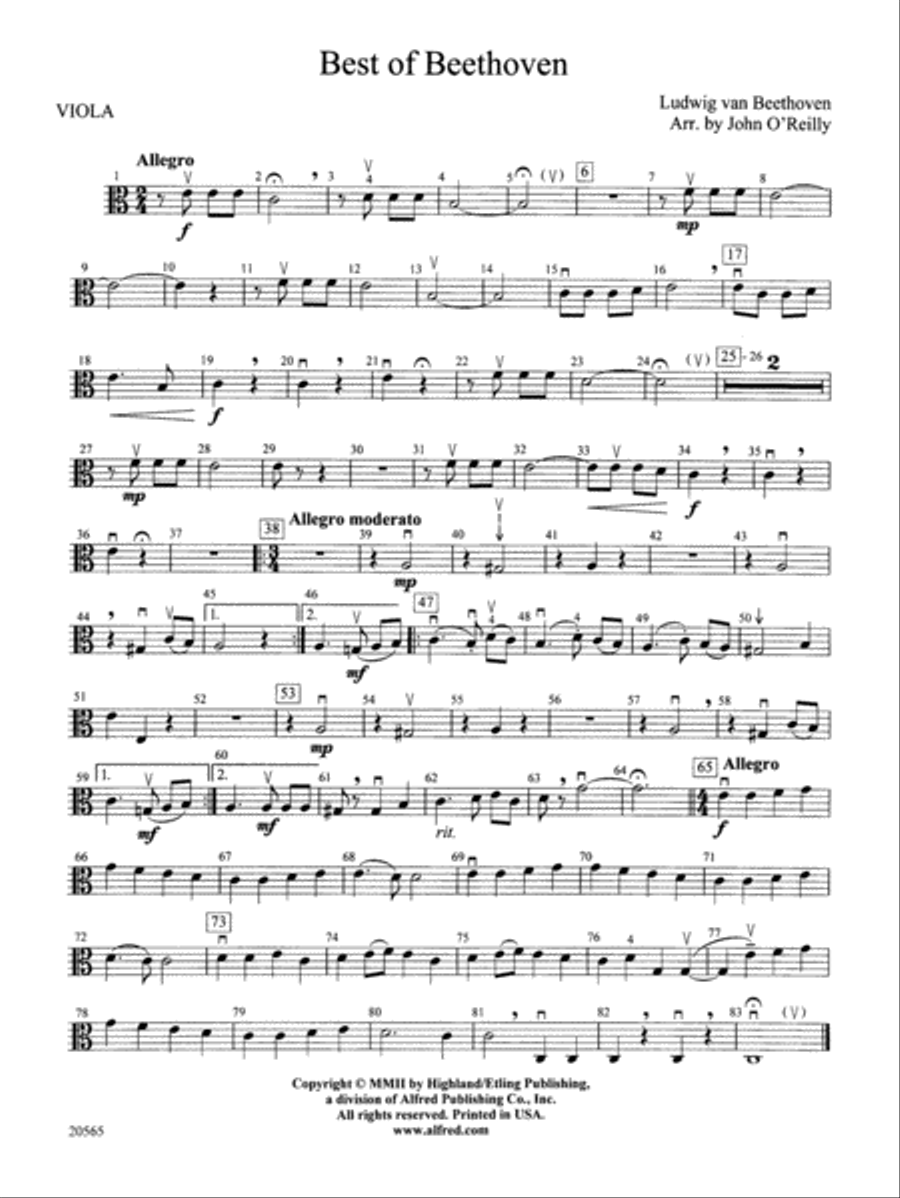 Viola sheet shop music classical