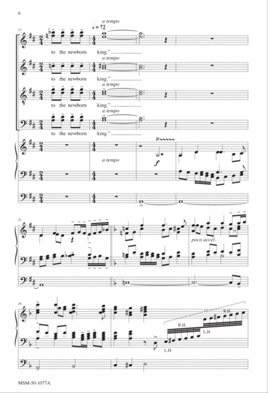 Hark! The Herald Angels Sing SSAATTBB scores gallery preview page 5