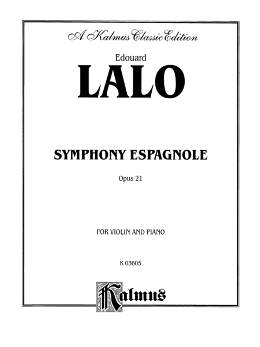 Symphony Espagnole, Op. 21 Small Ensemble scores gallery preview page 2