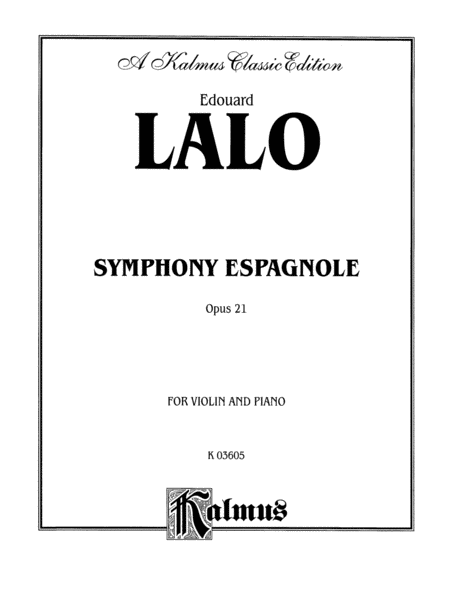 Symphony Espagnole, Op. 21