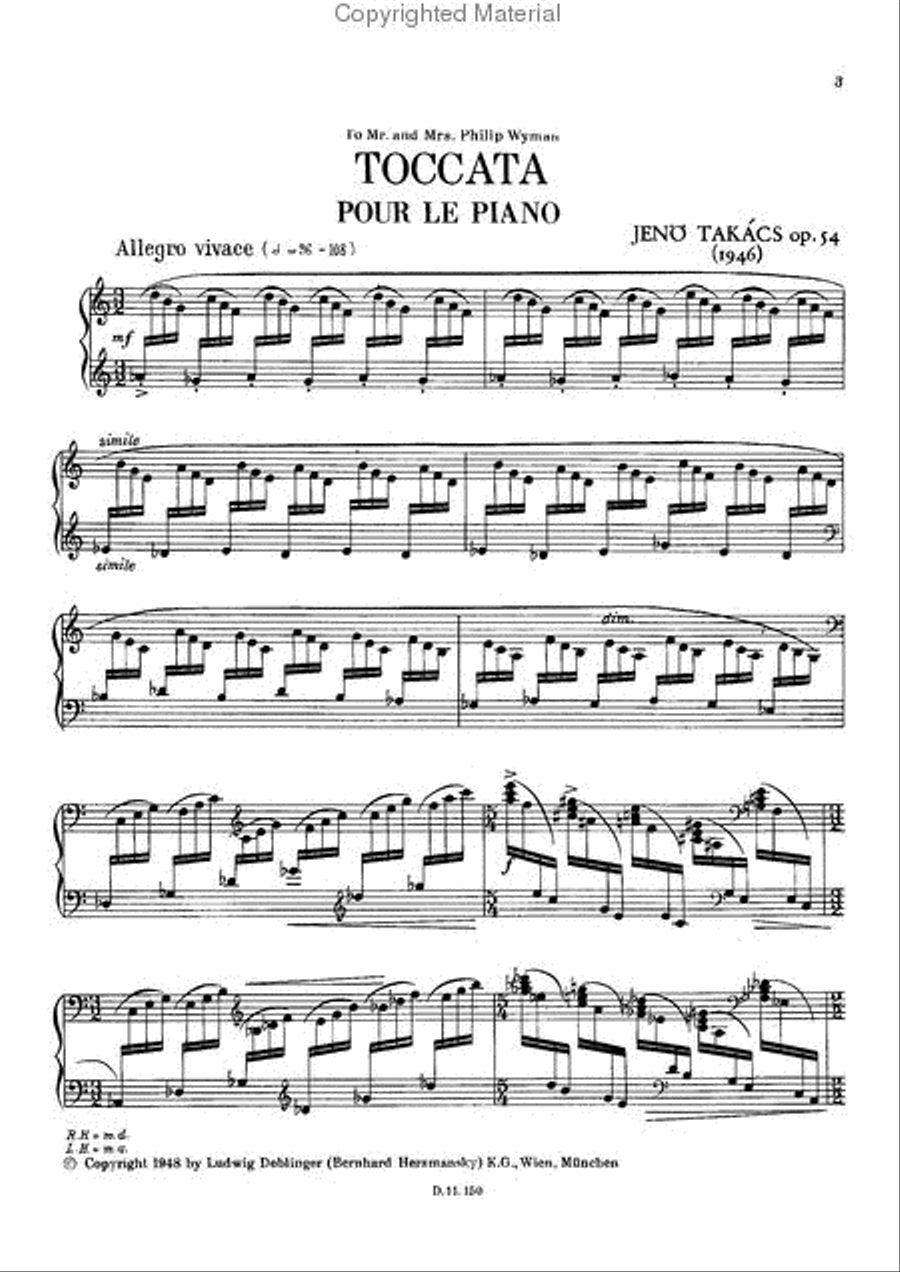 Toccata pour le piano op. 54 Piano Solo scores gallery preview page 2