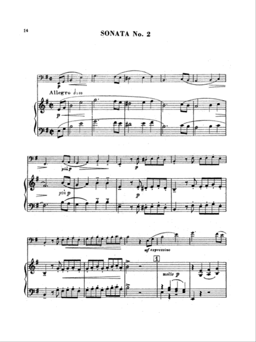 Mozart: Two Sonatas Part scores gallery preview page 1