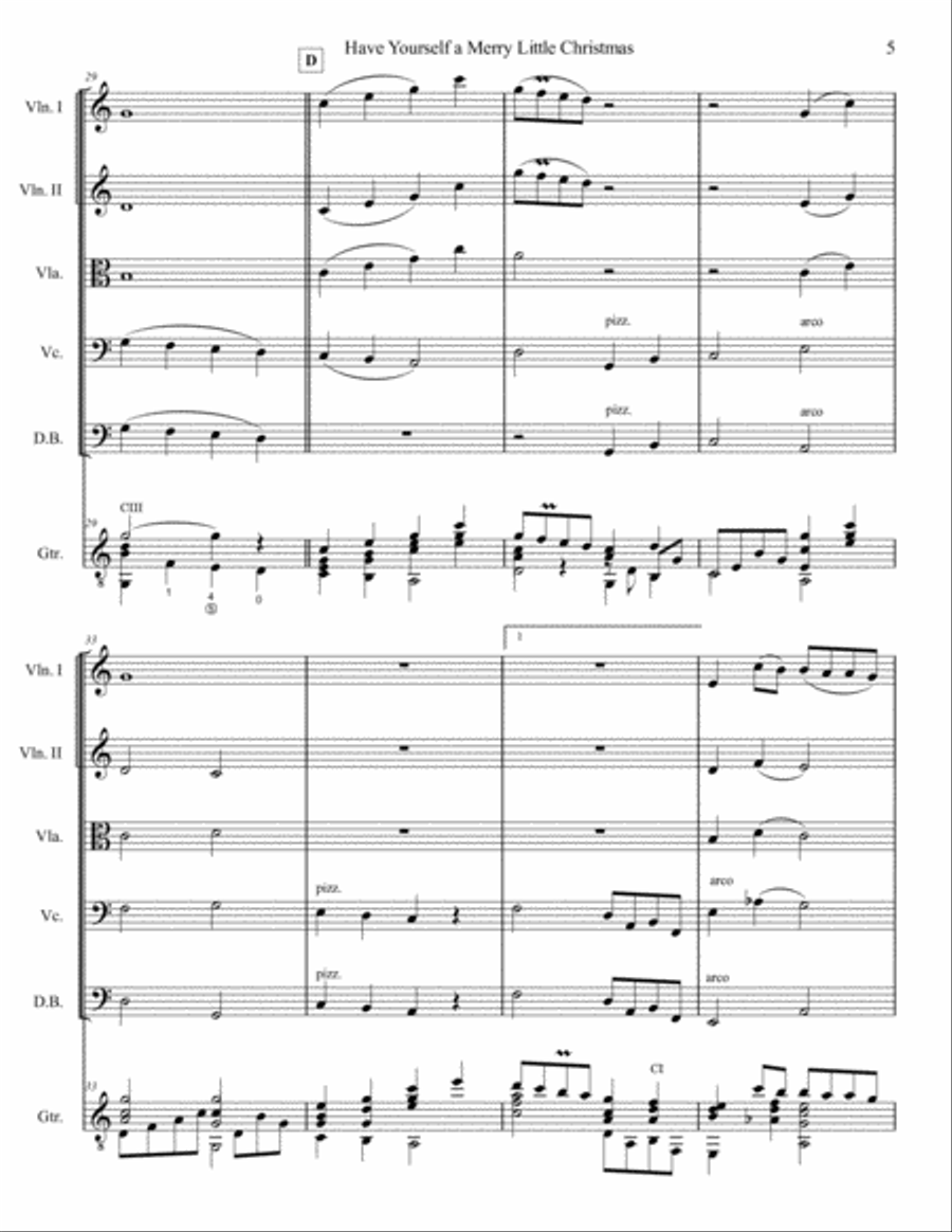 Have Yourself A Merry Little Christmas from MEET ME IN ST. LOUIS String Orchestra scores gallery preview page 6