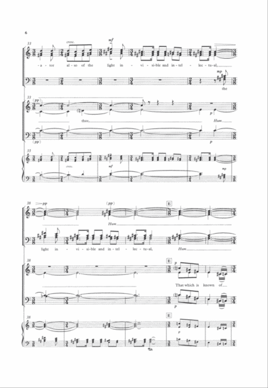Hymn to the Creator of Light 4-Part scores gallery preview page 6