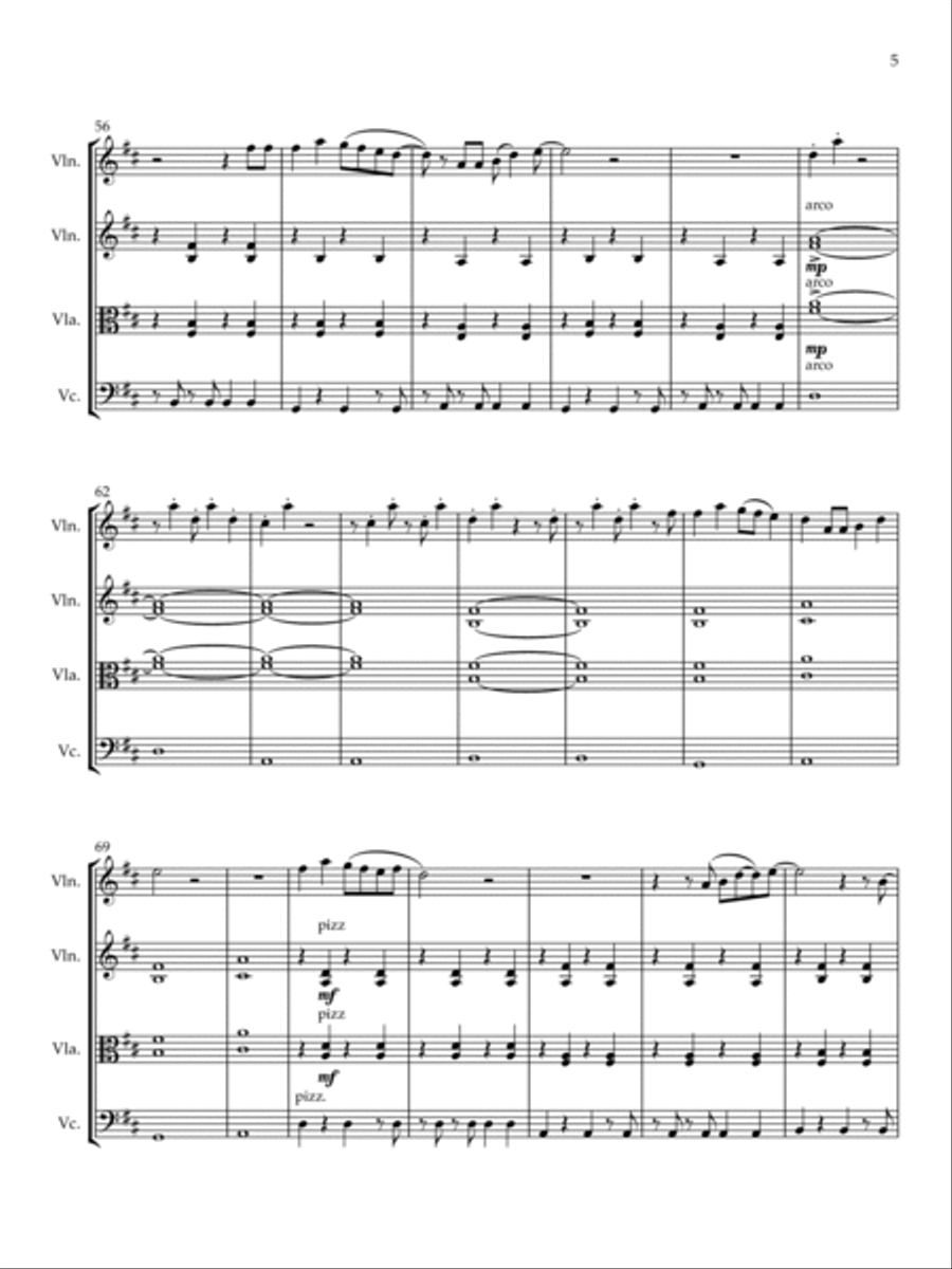 On Melancholy Hill String Trio scores gallery preview page 6