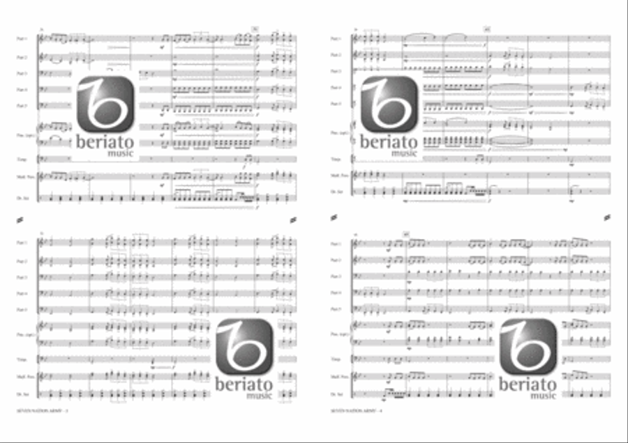 Seven Nation Army Piano scores gallery preview page 3