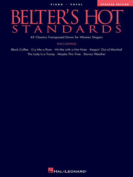 Belter's Hot Standards by Various Piano, Vocal - Sheet Music