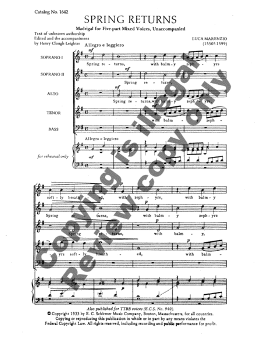 Spring Returns SSATB scores gallery preview page 8