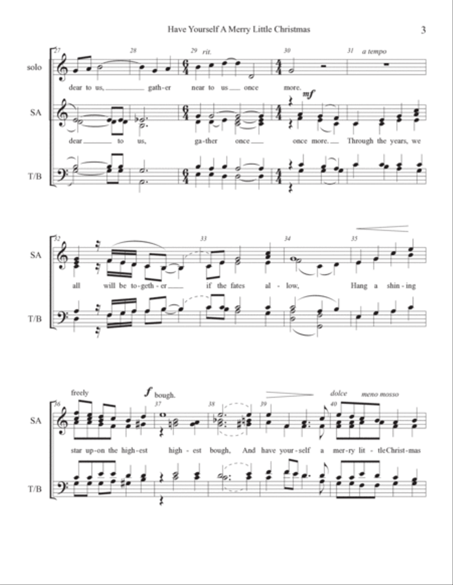 Have Yourself A Merry Little Christmas Divisi scores gallery preview page 3