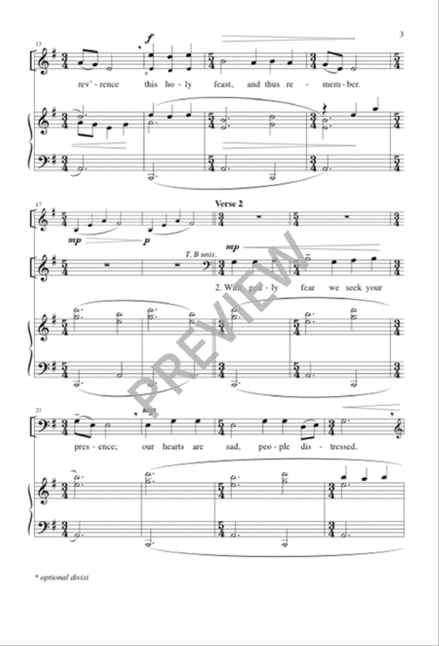 The Bread of Life for All Is Broken 2-Part scores gallery preview page 3