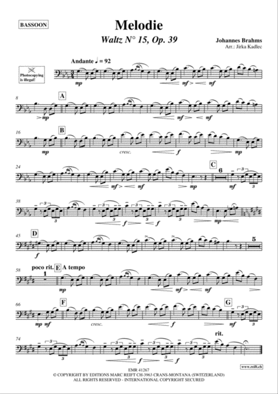 Melodie Bassoon Solo scores gallery preview page 2