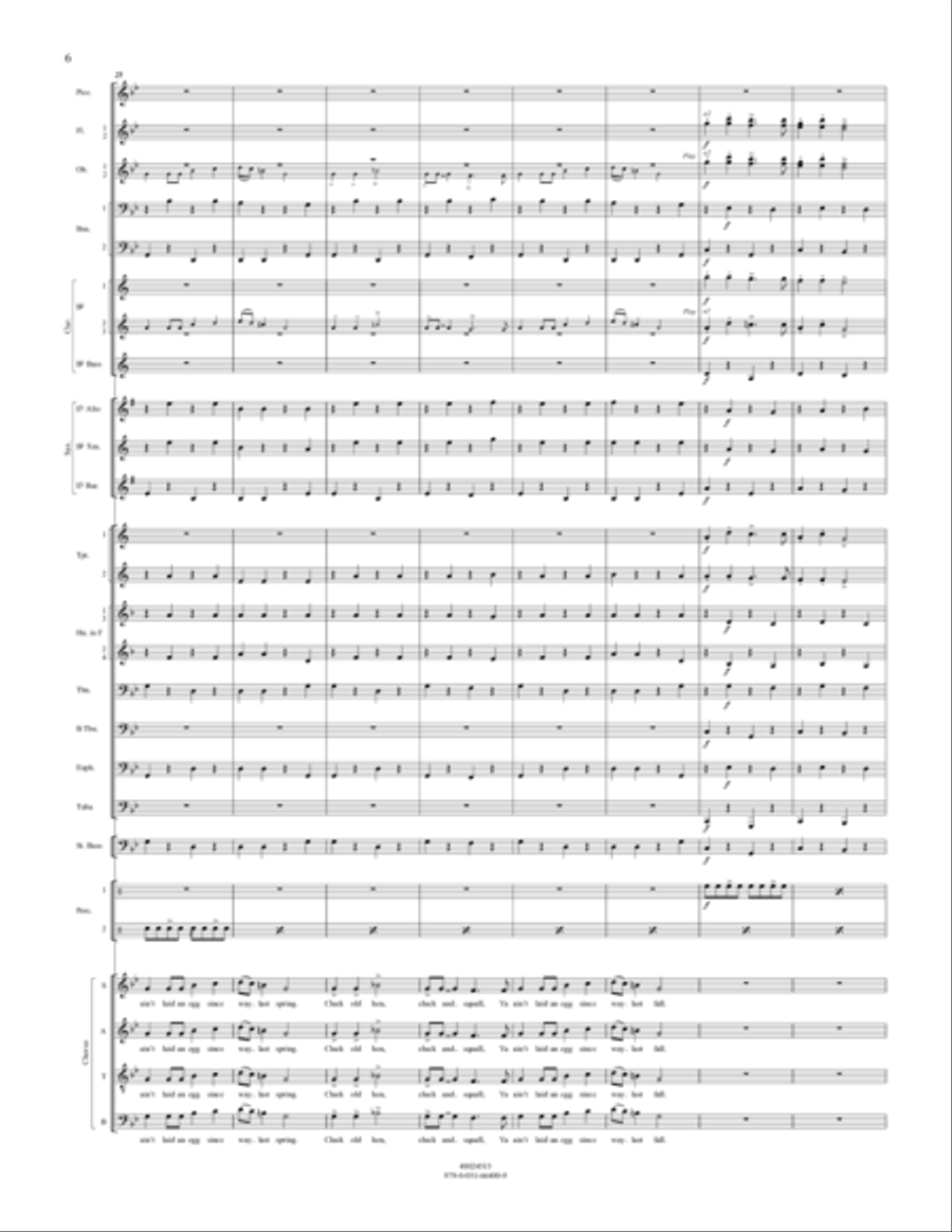 Three Appalachian Songs - Conductor Score (Full Score) Concert Band scores gallery preview page 6