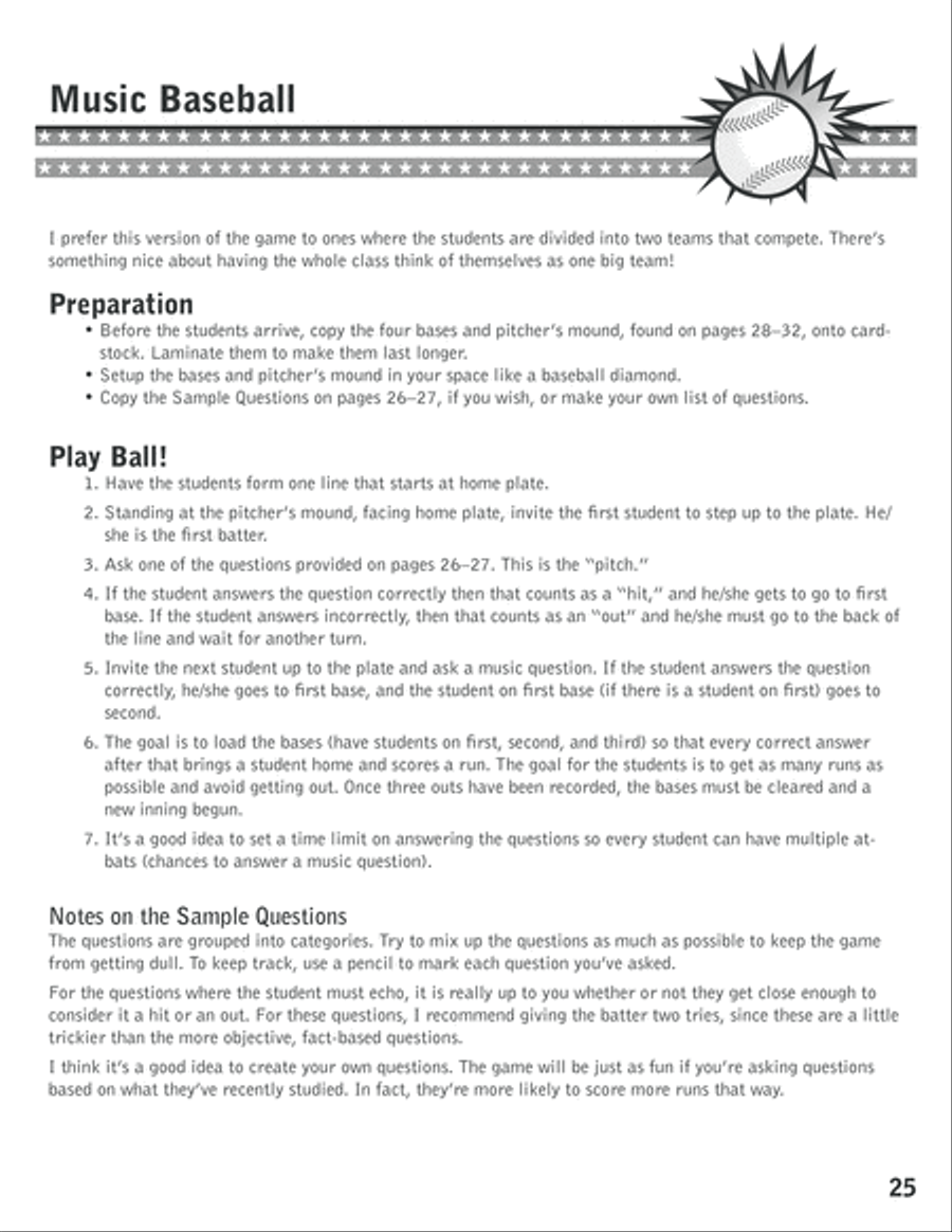 Play Ball! Unison Choir scores gallery preview page 26