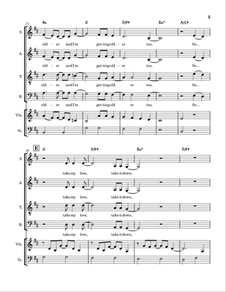 Landslide 4-Part scores gallery preview page 5